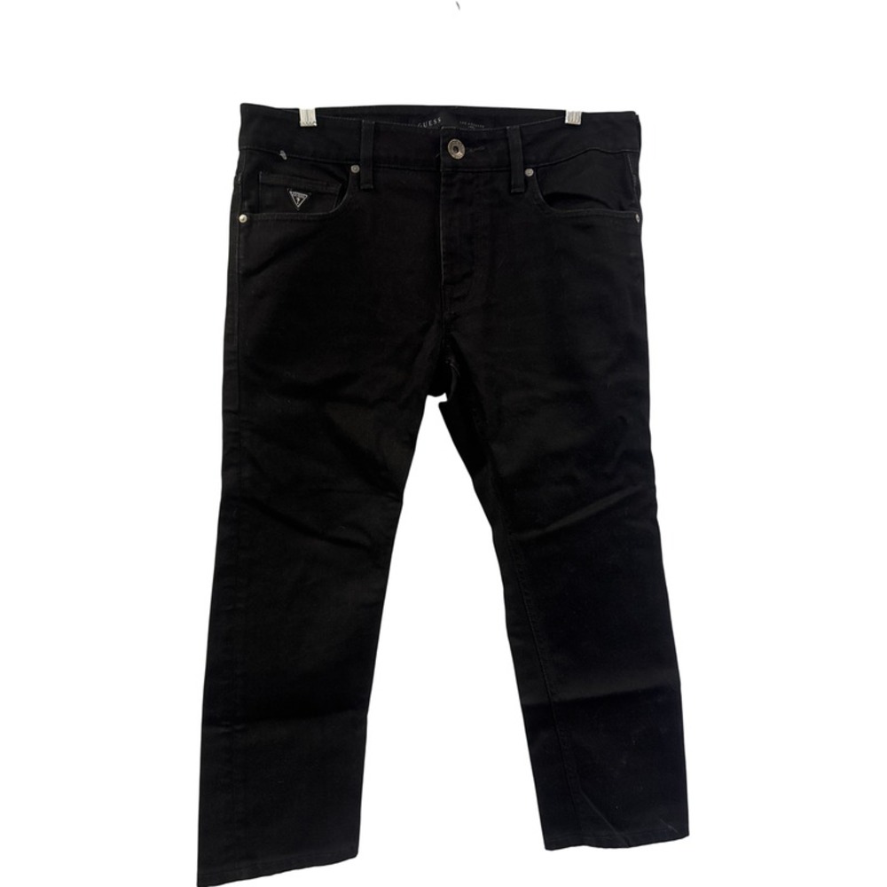 Guess Black Cropped Jeans Women's Size‎ 32 Slim Fit